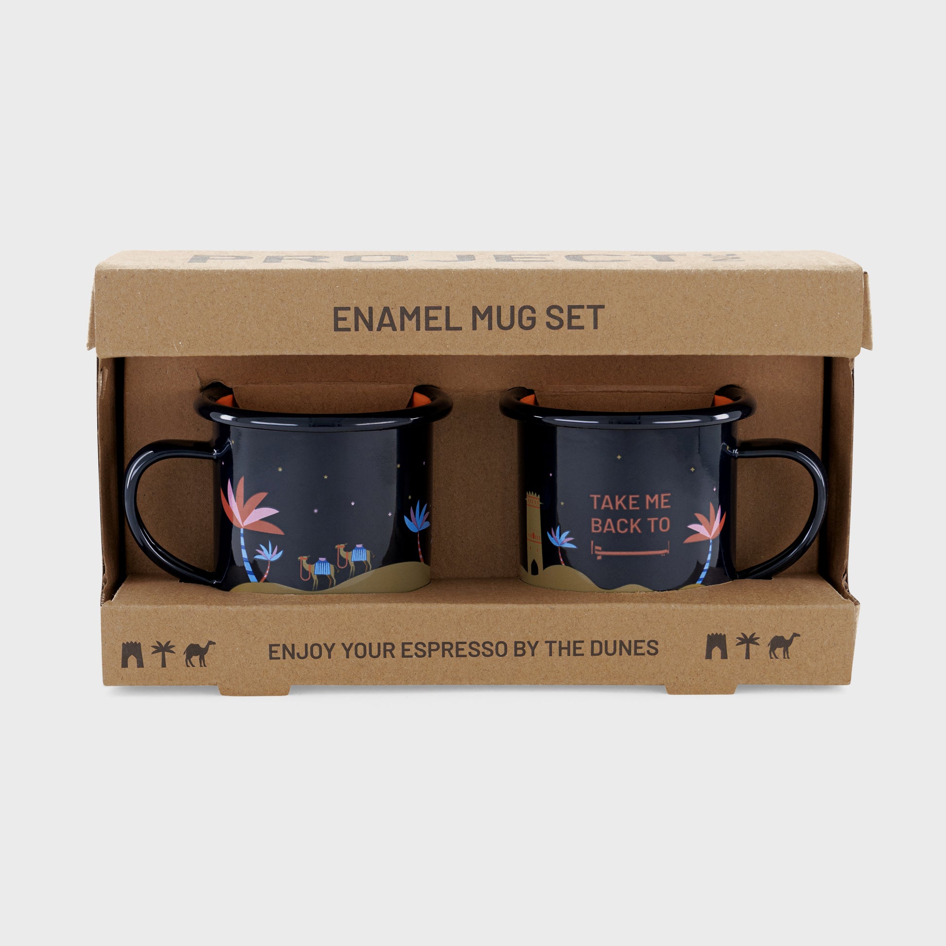 Enamel Espresso Mug Set