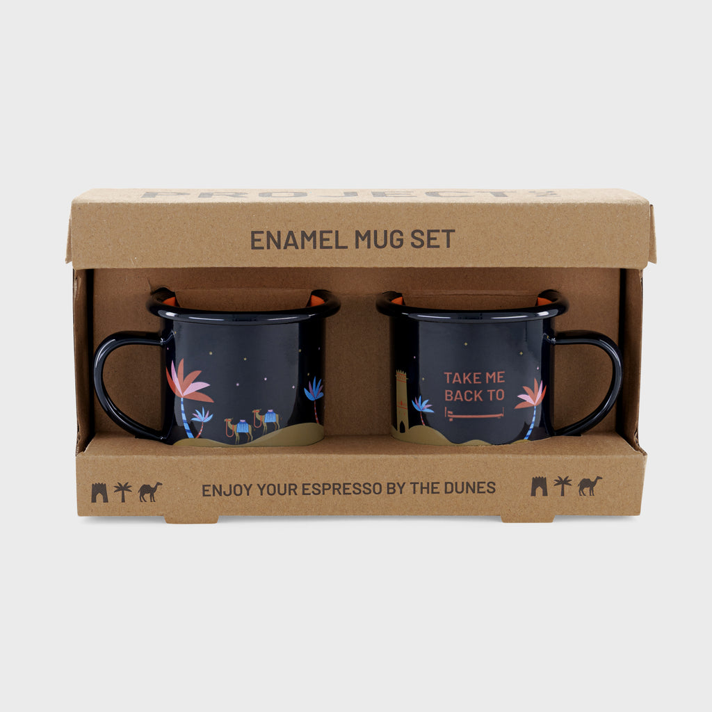 Enamel Espresso Mug Set
