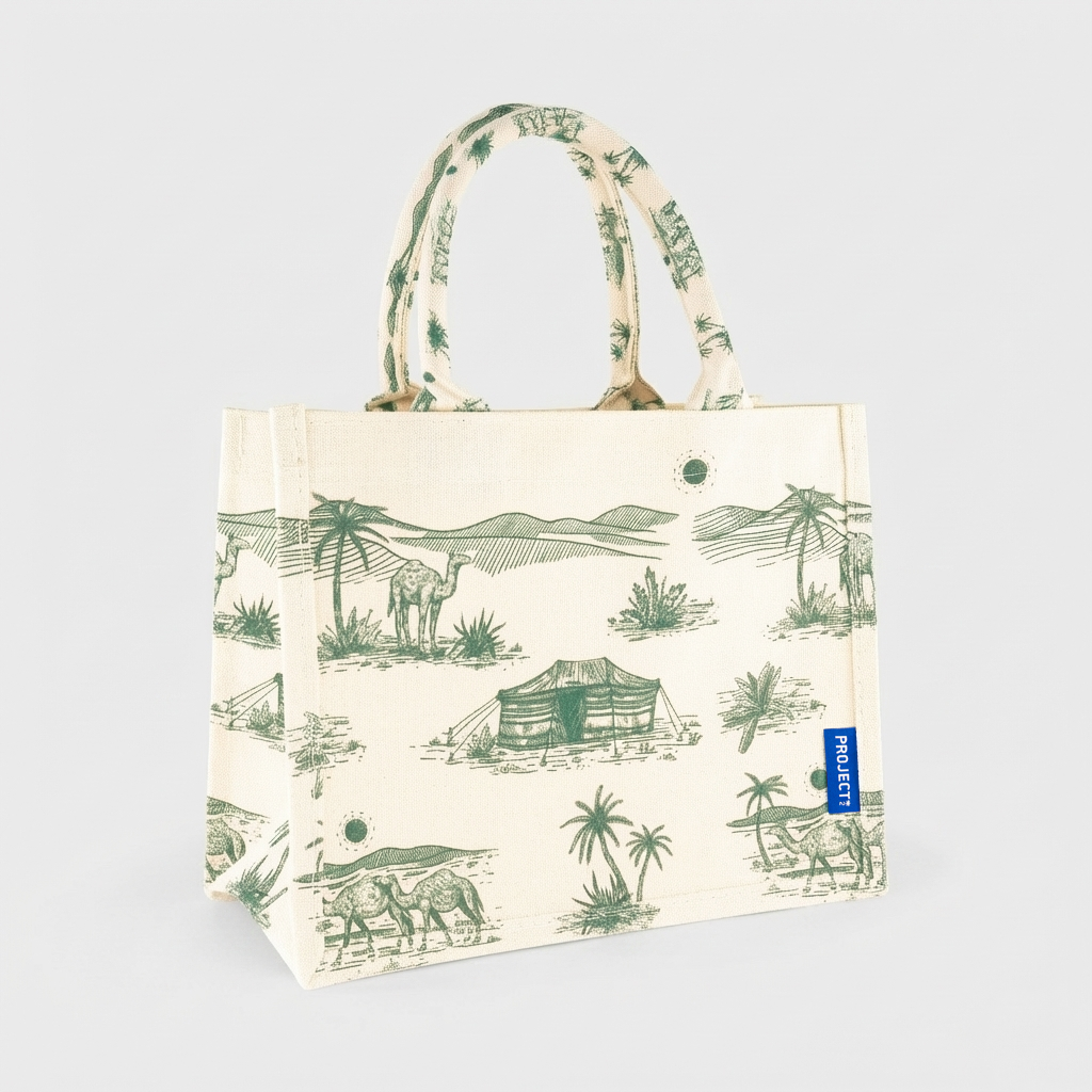 Small Green Liwa Tote Bag